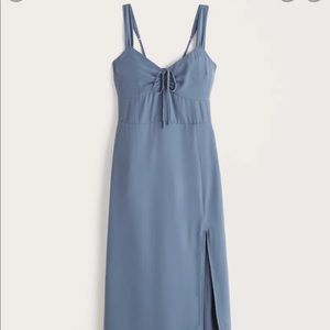 Abercrombie and fitch Cinch-front midi dress